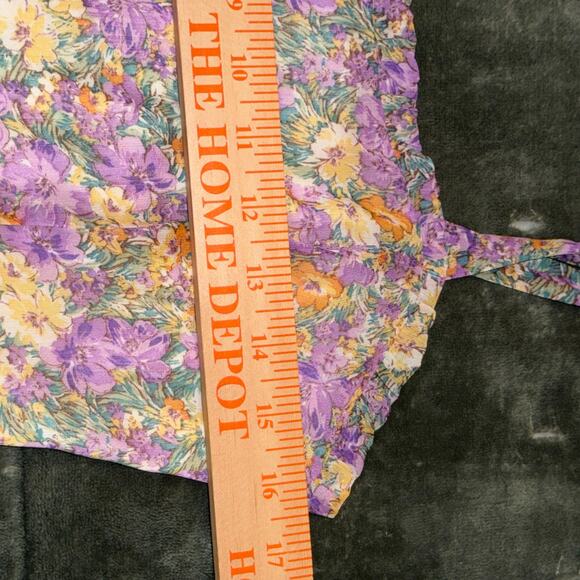 LUSH Mini Sundress Lilac Purple Women's Size Medium Coquette Floral Dress NWT - Picture 7 of 9